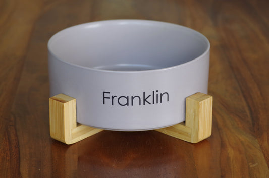 Matte ceramic bowl personalised - Wisteria