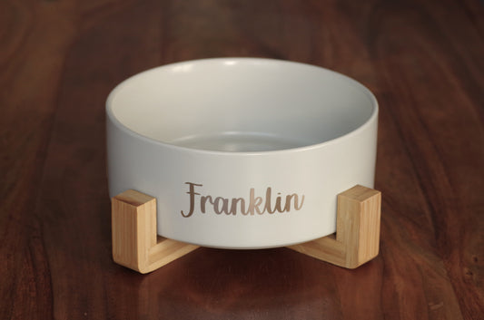 Matte ceramic bowl personalised - Stone